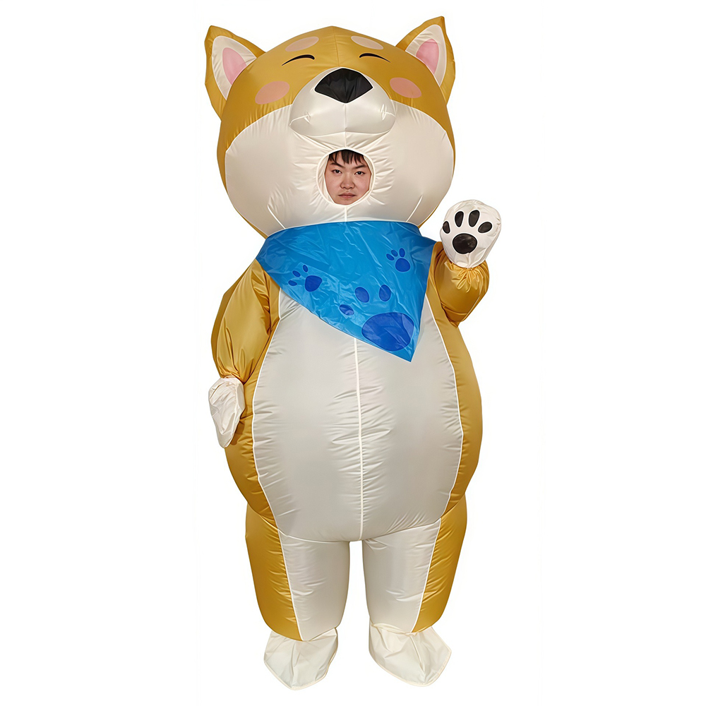 Cosplay Prop Business - Gelber aufblasbarer Hunde-Schalanzug für Festivals, Partys,