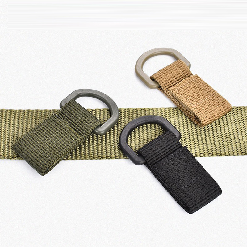 D Ring Strap - Taktischer Gurtband-D-Ring-Haken für Gürtel, Molle-Ausrüstung, Nylonband,