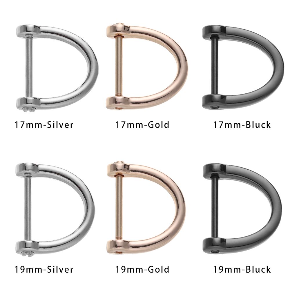 D Ring Strap - DIY Schultergurt-Schnalle Taschenriemen-Zubehör Lederhandwerk-Verschluss Offener Schraub-D-Ring-Verschluss