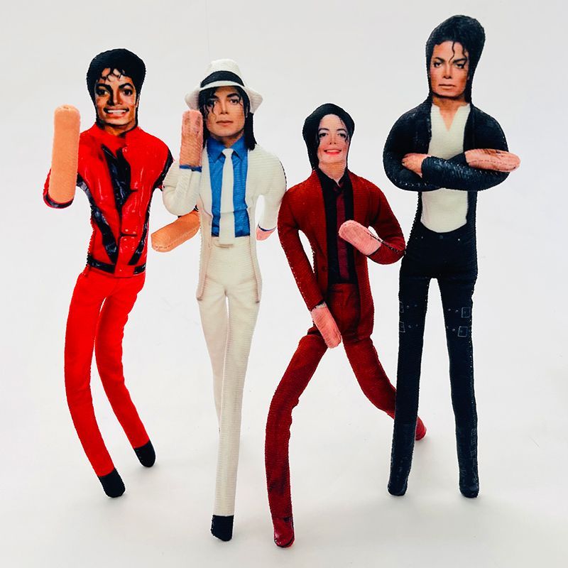 Evoker Cosplay Prop - 28CM Michael Jackson Cosplay Requisitenfigur, schlanke