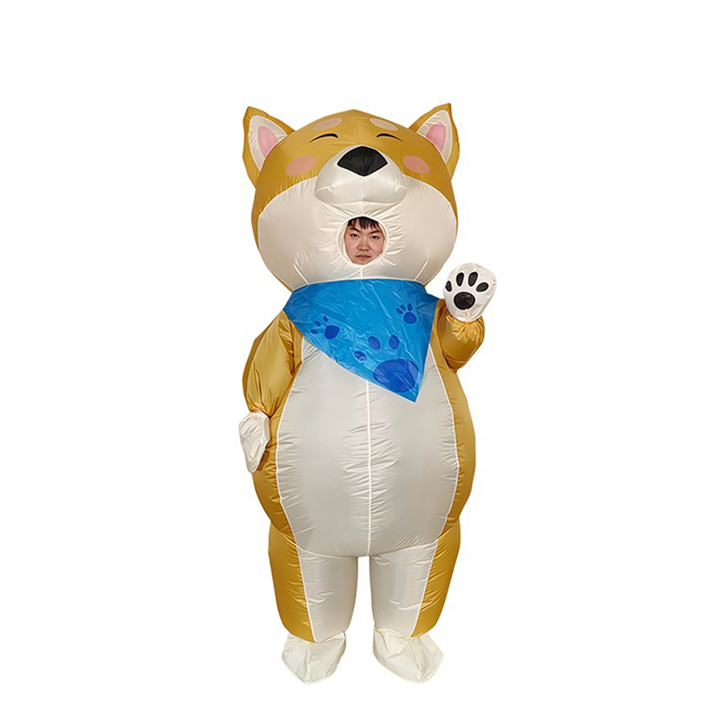 Gelber aufblasbarer Hunde-Scha – Cosplay Prop Business Bewertung und Preis