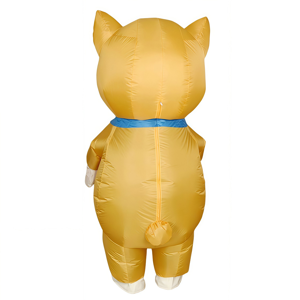 Gelber aufblasbarer Hunde-Scha – Cosplay Prop Business Bewertung und Preis